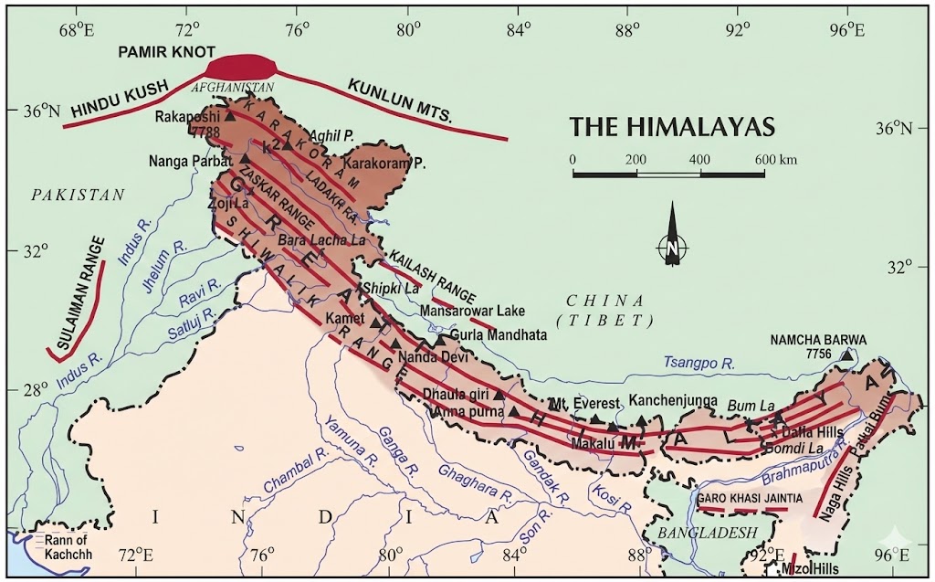 Himalayas Relief